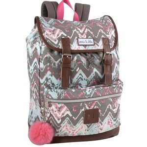 NWT Emma & Chloe Chevron Multicolor Backpack